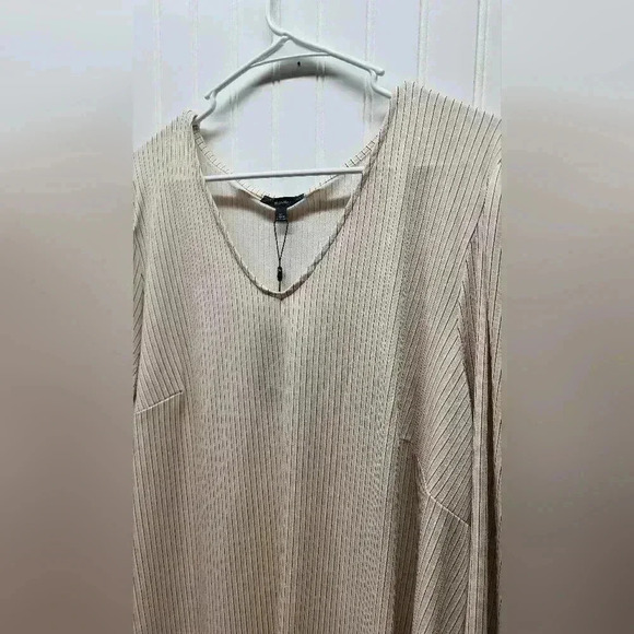 NWT-ADRIANNA PAPELL Tunic/Top Striped, Stretchy, Long Sleeve, 3X - Picture 2 of 13